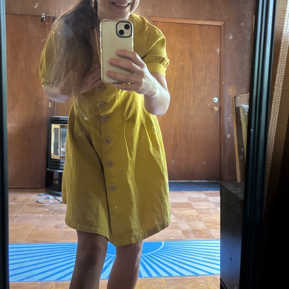 Yellow Button-Up Dress - Picture 9 of 9